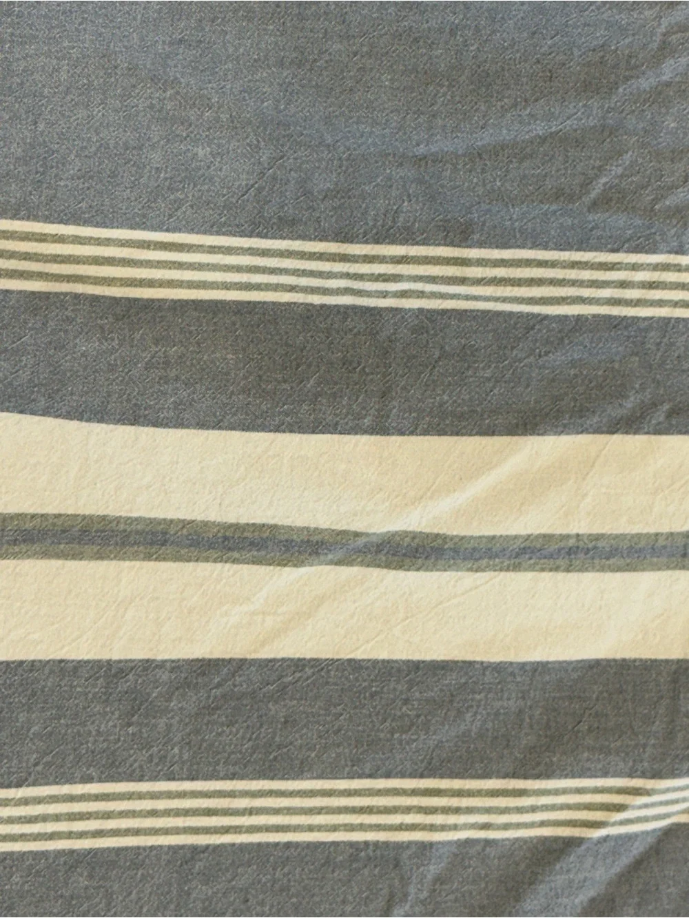 100% Cotton King Duvet  - Chambray Striped